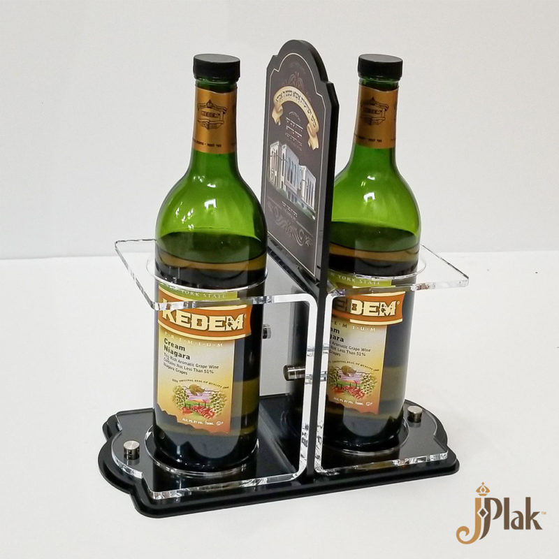 Custom acrylic wine stand (2 Bottle) J·Plak