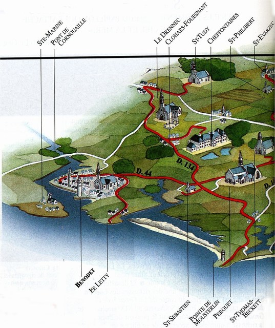 Pain Points À Propos De Carte Benodet Finistere Bénodet
