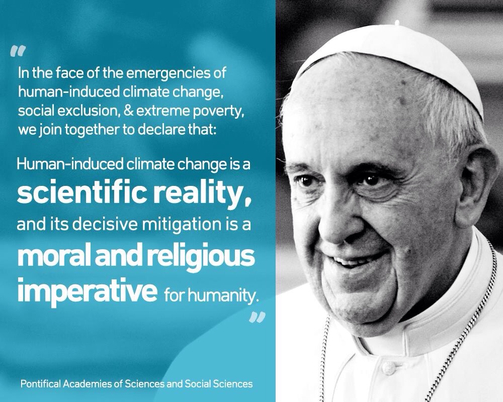 The Pope has something to say on ClimateChange Auspol jpratt27