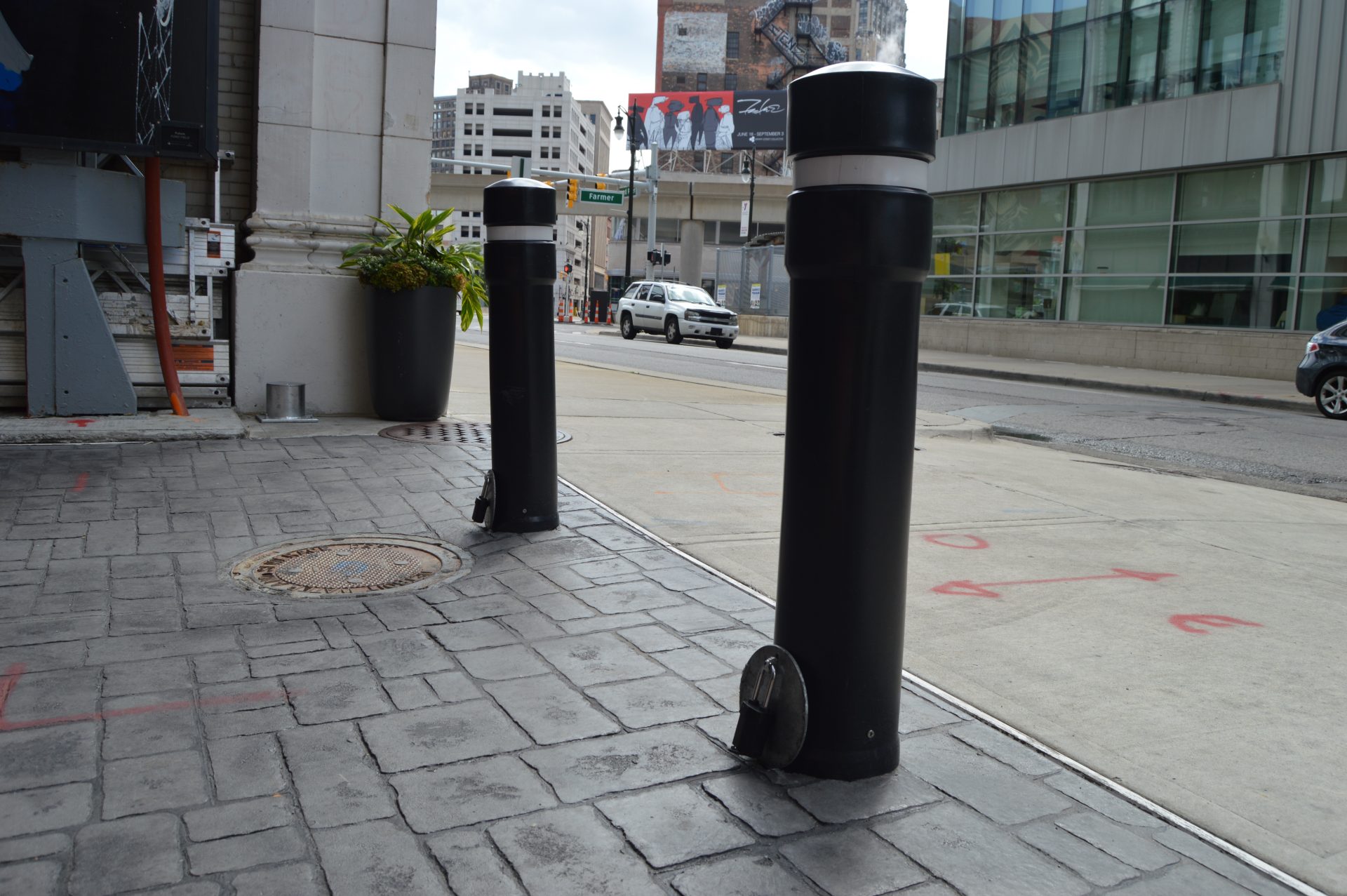 Removable Locking Bollard Special J&P Signs and Safety