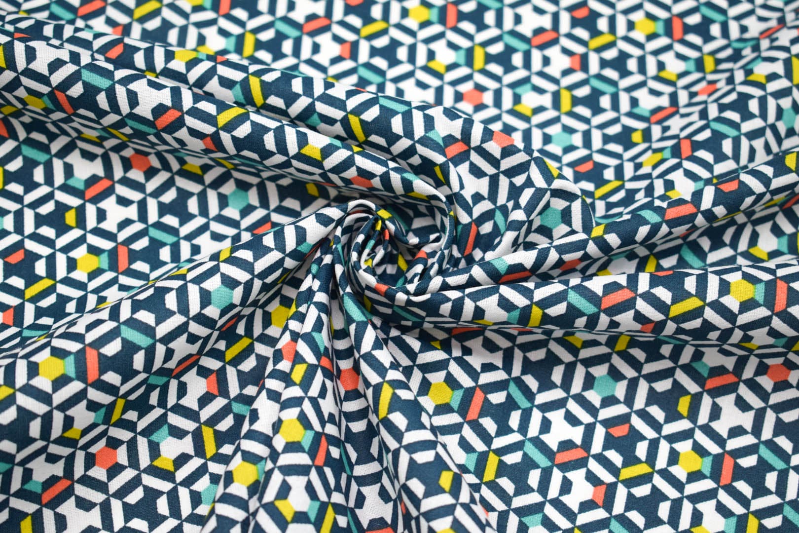 Baumwoll Stoff mit Geometriemuster JP Stoff Export