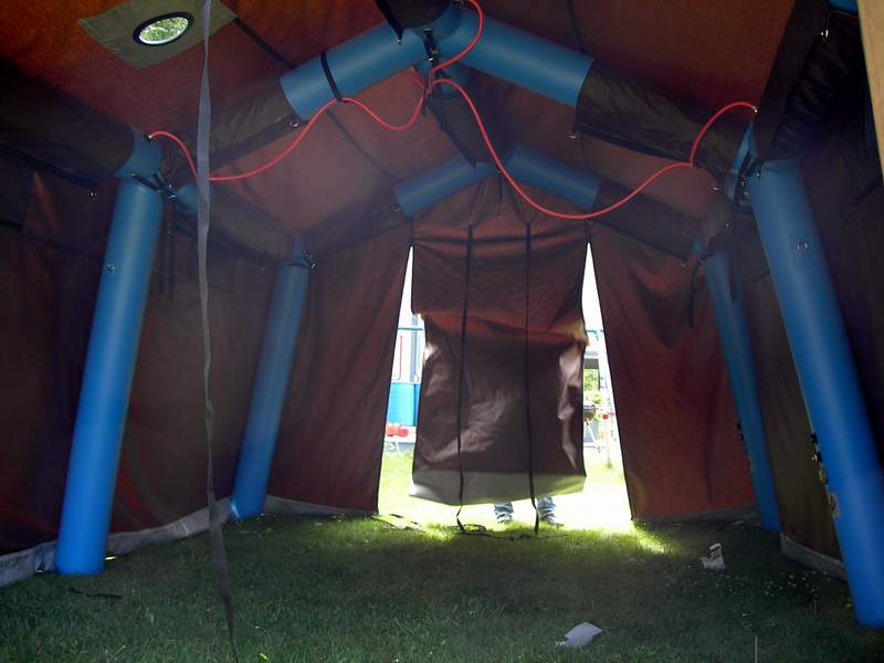 Inflatable tent structures from Jack's Plastic Welding