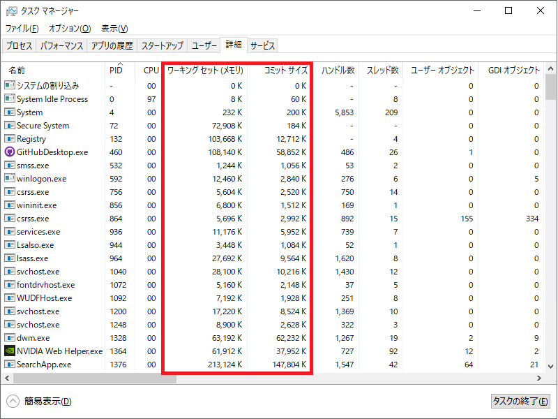 タスク マネージャーの見方（Memory） Microsoft Japan Windows Technology Support Blog