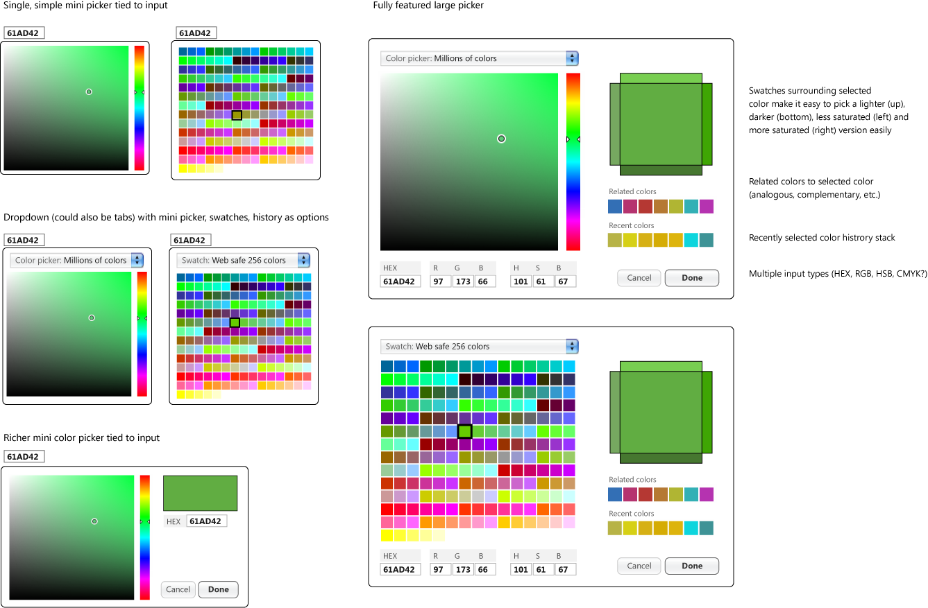 jQuery UI Development & Planning Wiki / ColorPicker