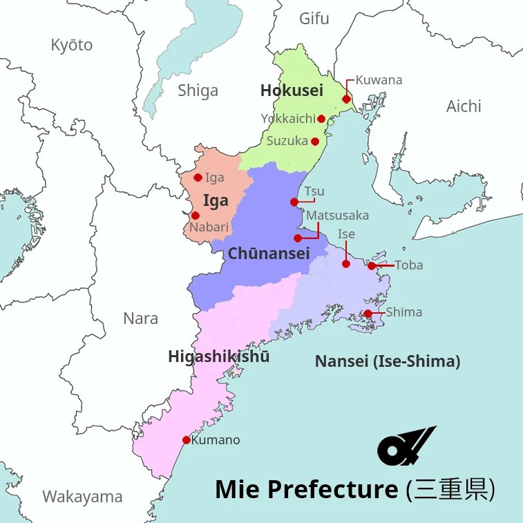 Mie Ken Japan Map Mie Travel Guide Japan Reference