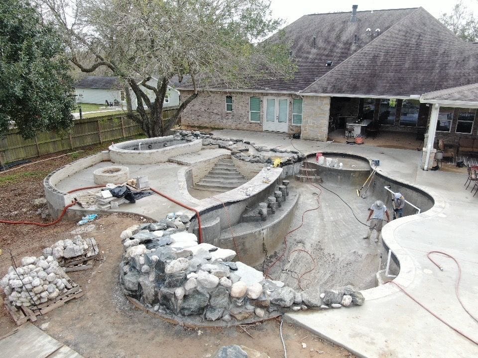 The Woodlands TX Concrete Pool Deck Resurfacing JR Pools
