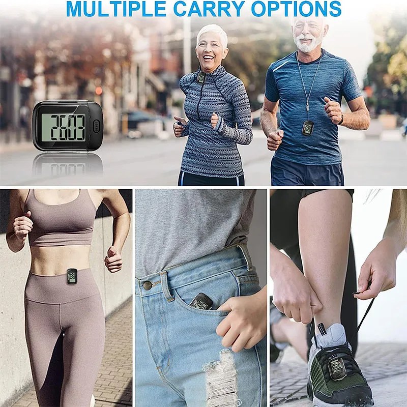 Waterproof 3D Pedometer,Only Track Steps J&R Electronic