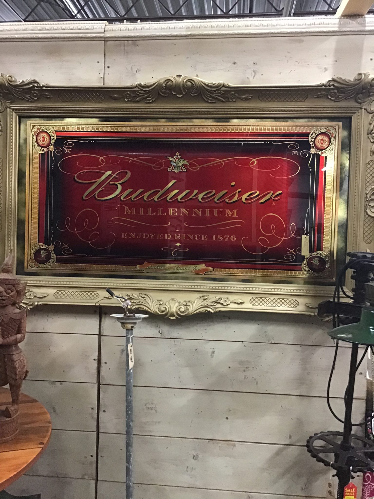 Budweiser mirror Fannie Sterling 1884