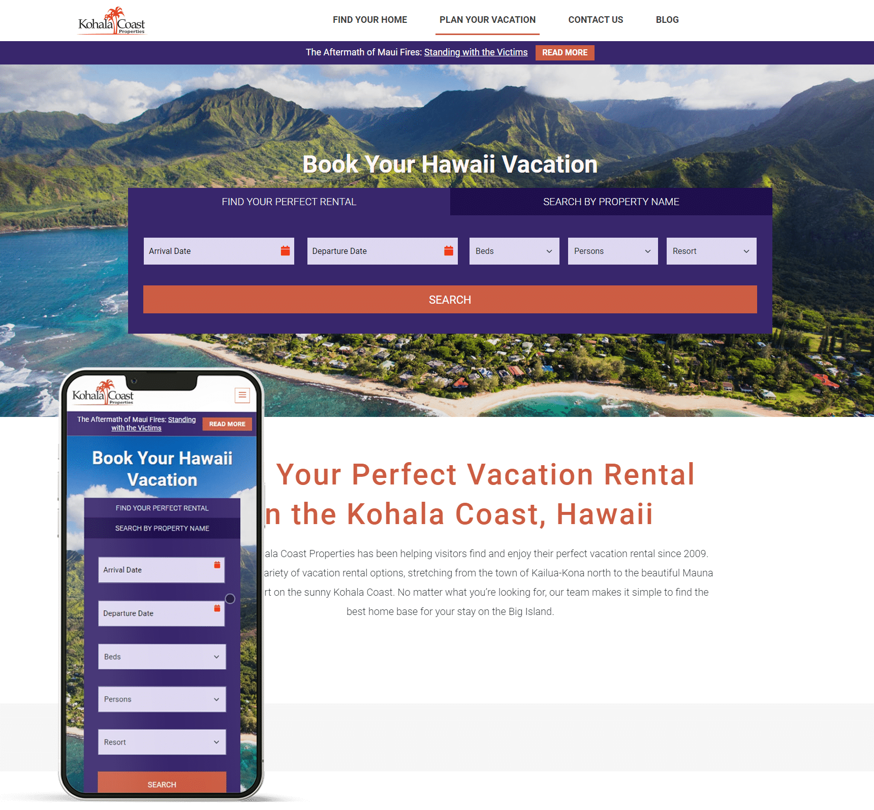 Kohala Coast Properties JS Interactive