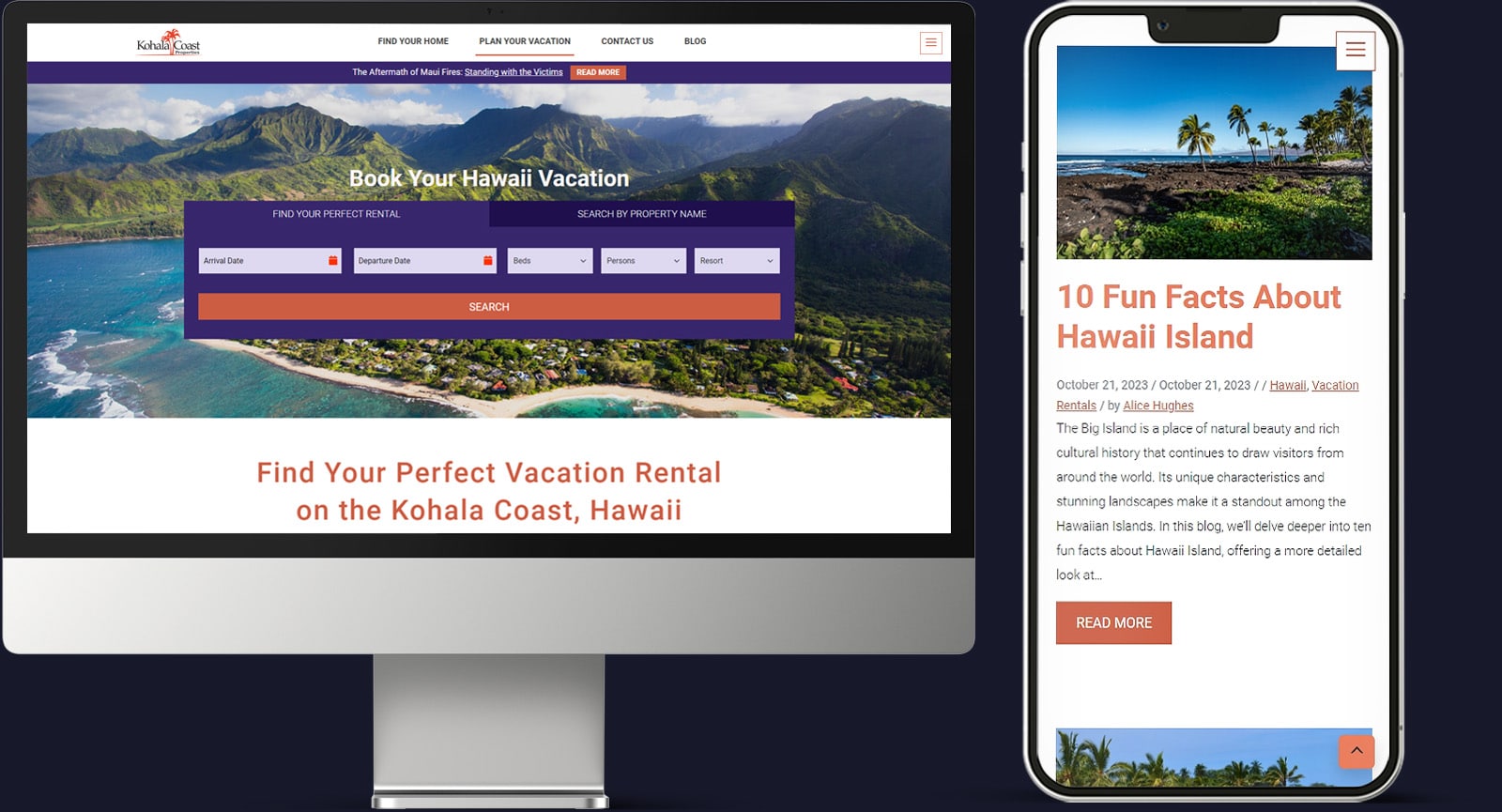 Kohala Coast Properties JS Interactive