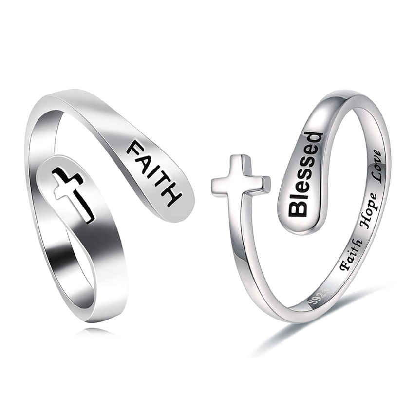 Custom Designed Religious Rings Faith Rings Custom Logo