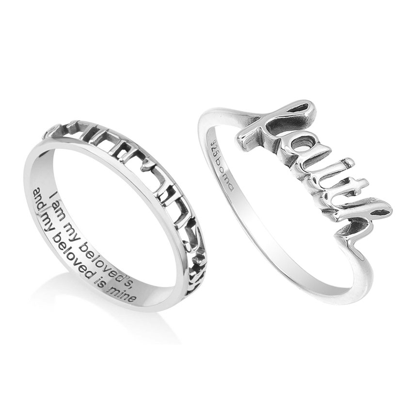 Custom Designed Religious Rings Faith Rings Custom Logo