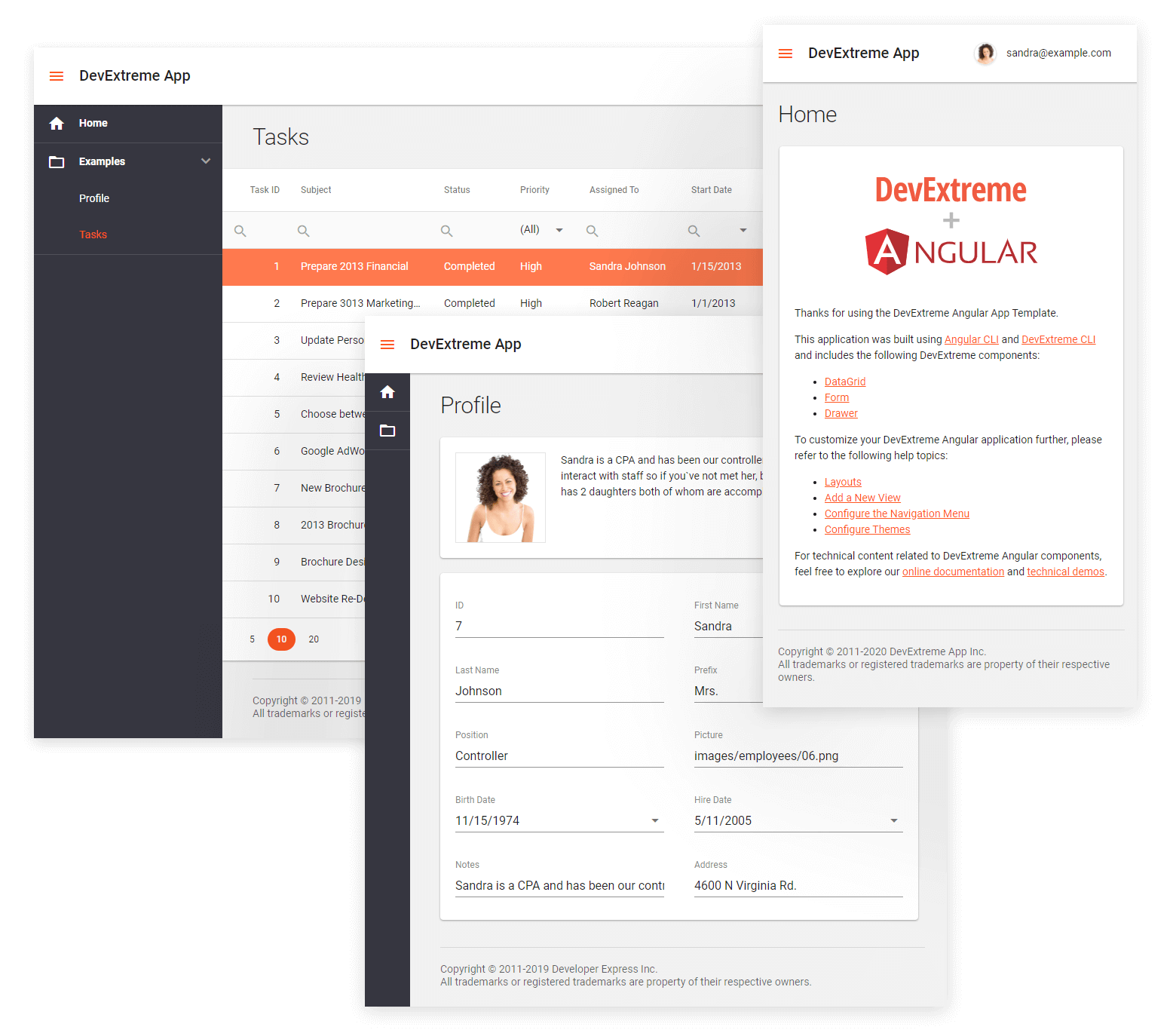 Create a DevExtreme Application DevExtreme HTML5 JavaScript UI Widgets for Angular, React