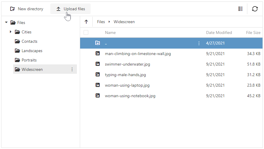 jQuery FileManager Options DevExtreme jQuery Documentation