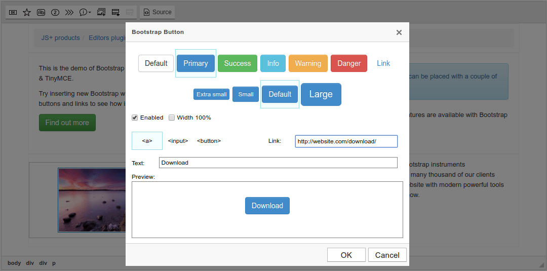 JS+ Bootstrap Widgets Overview