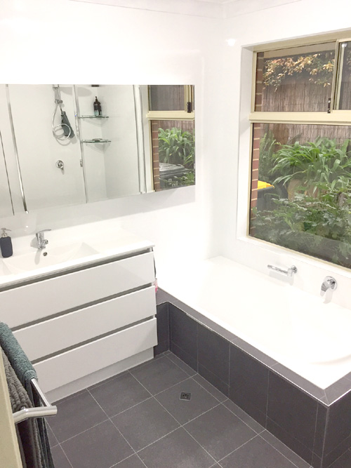 Bathroom renovation in North Perth