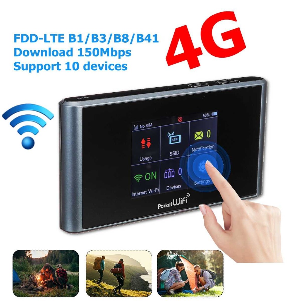 Japan Unlocked 4g Wifi Device Touch Display Portable Hotspot Router All