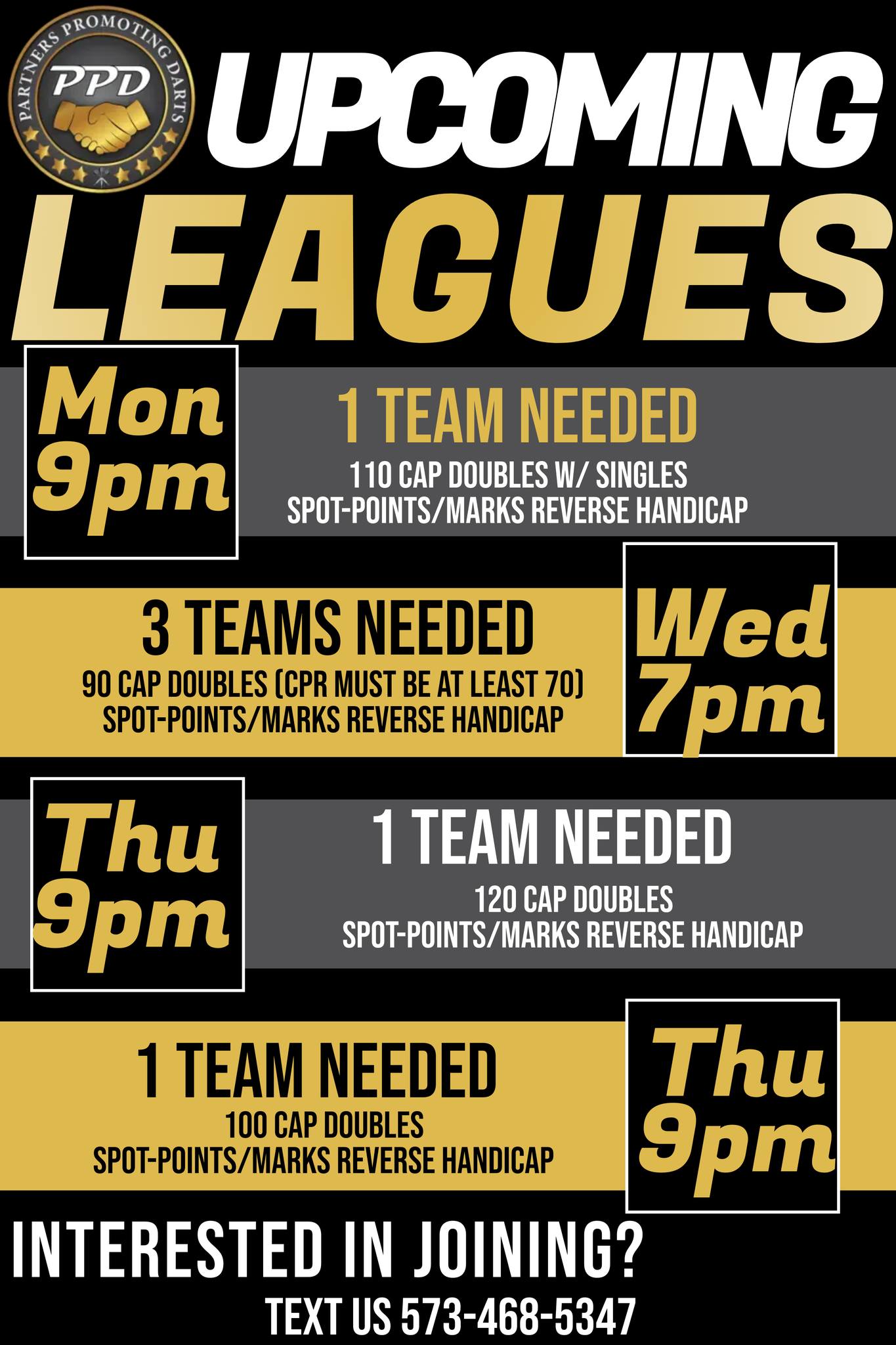 PPD TOC Partners Promoting Darts J&S Electronics