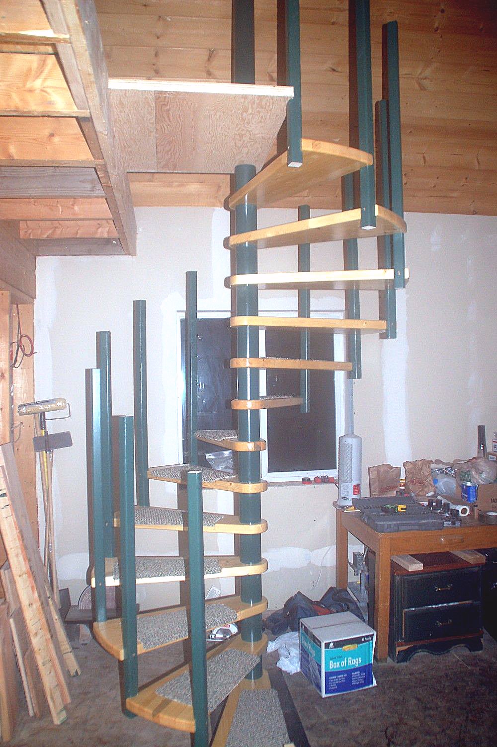 Diy Spiral Staircase Kits / Arke Phoenix 55 In Black Spiral Staircase Kit K07084 The Home Depot