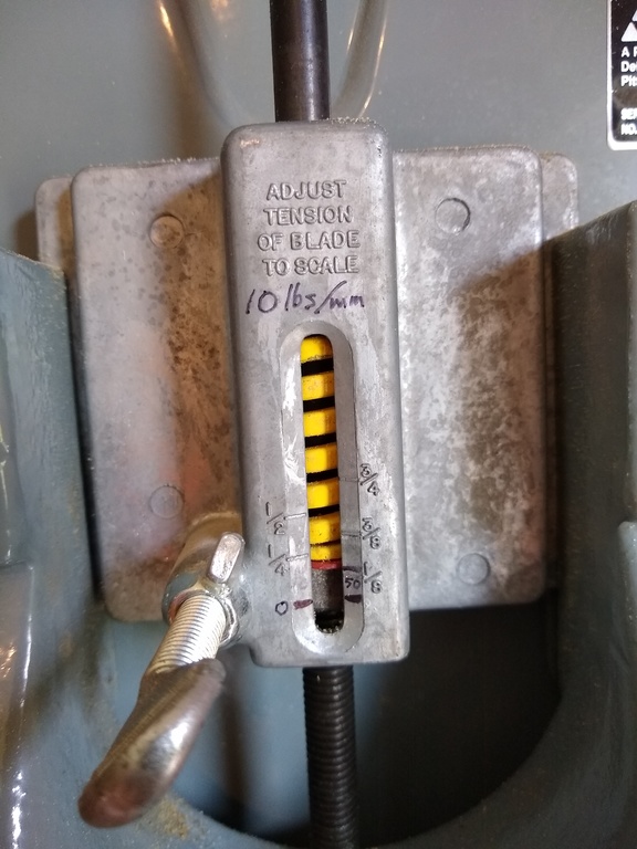Bandsaw Blade Tension Calibration Jonathan Sevy