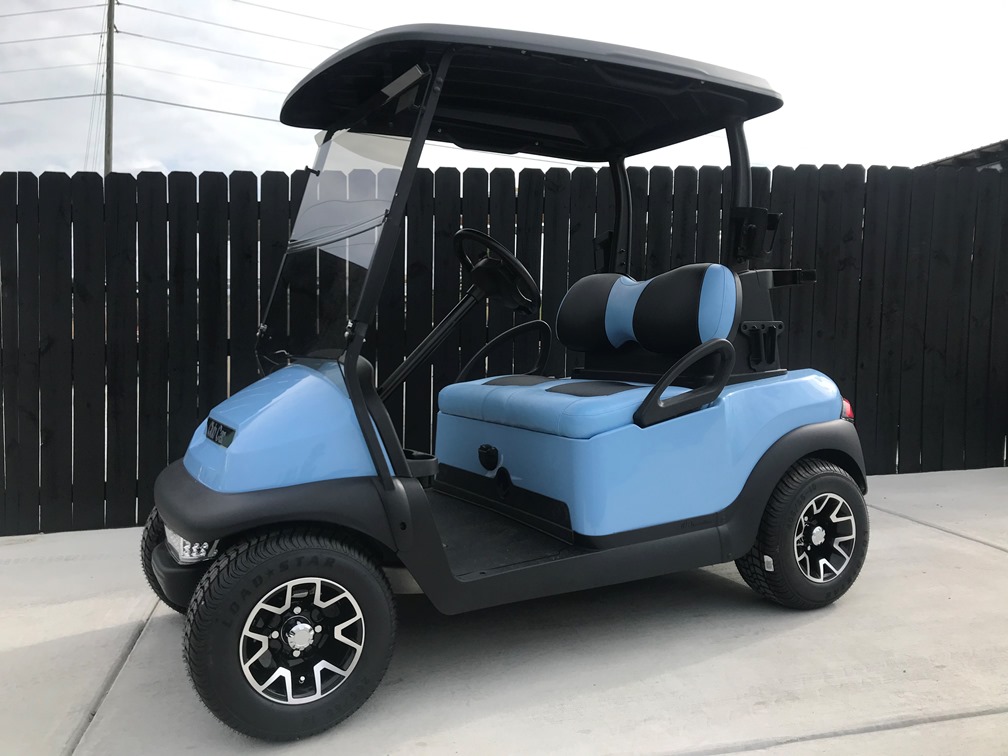 2017 Club Car Precedent Golf Ready (Sky Blue) J's Golf Carts Holly