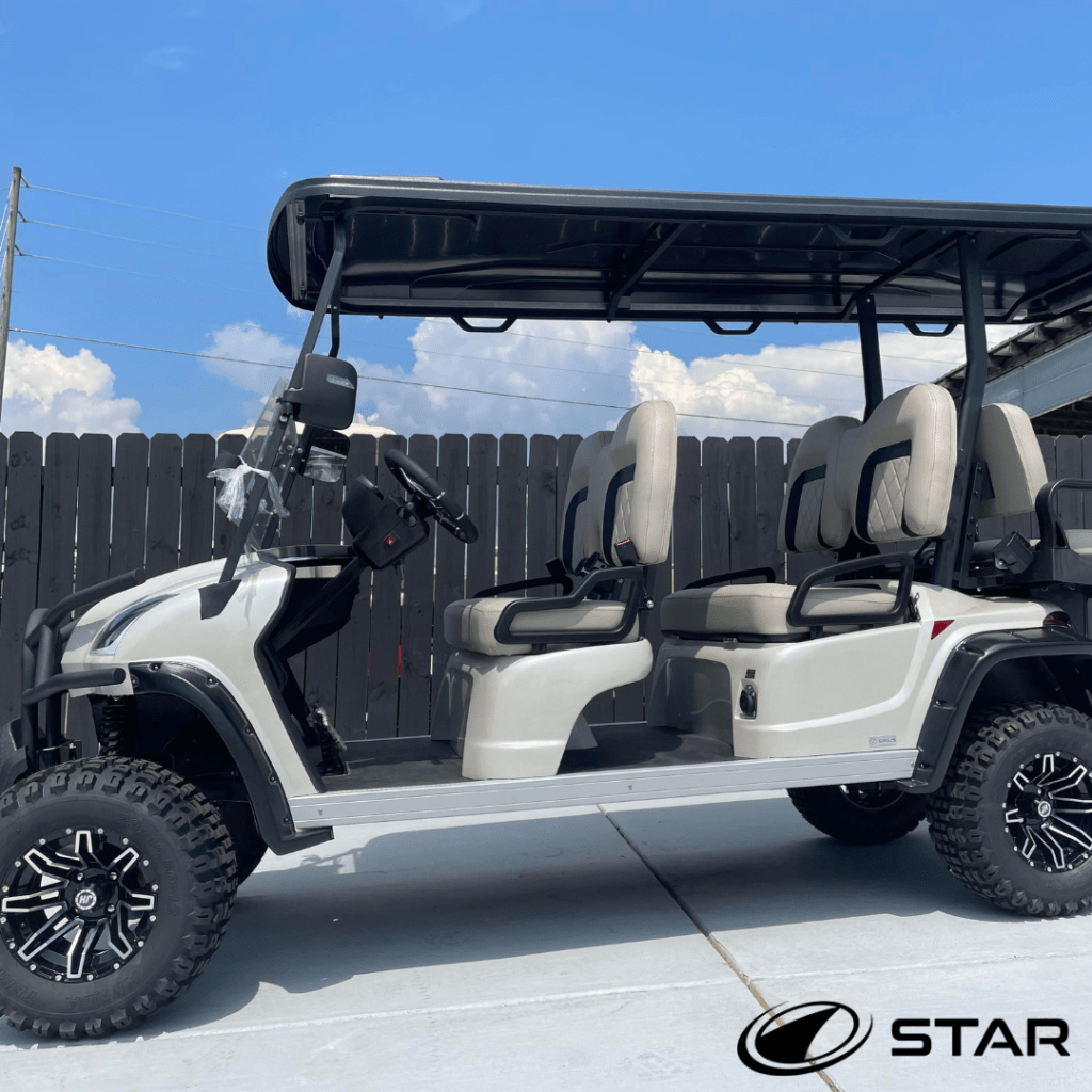 2021 STAR Sirius 4+2 Pearl Lifted Holly Springs, NC, Golf Cart Sales