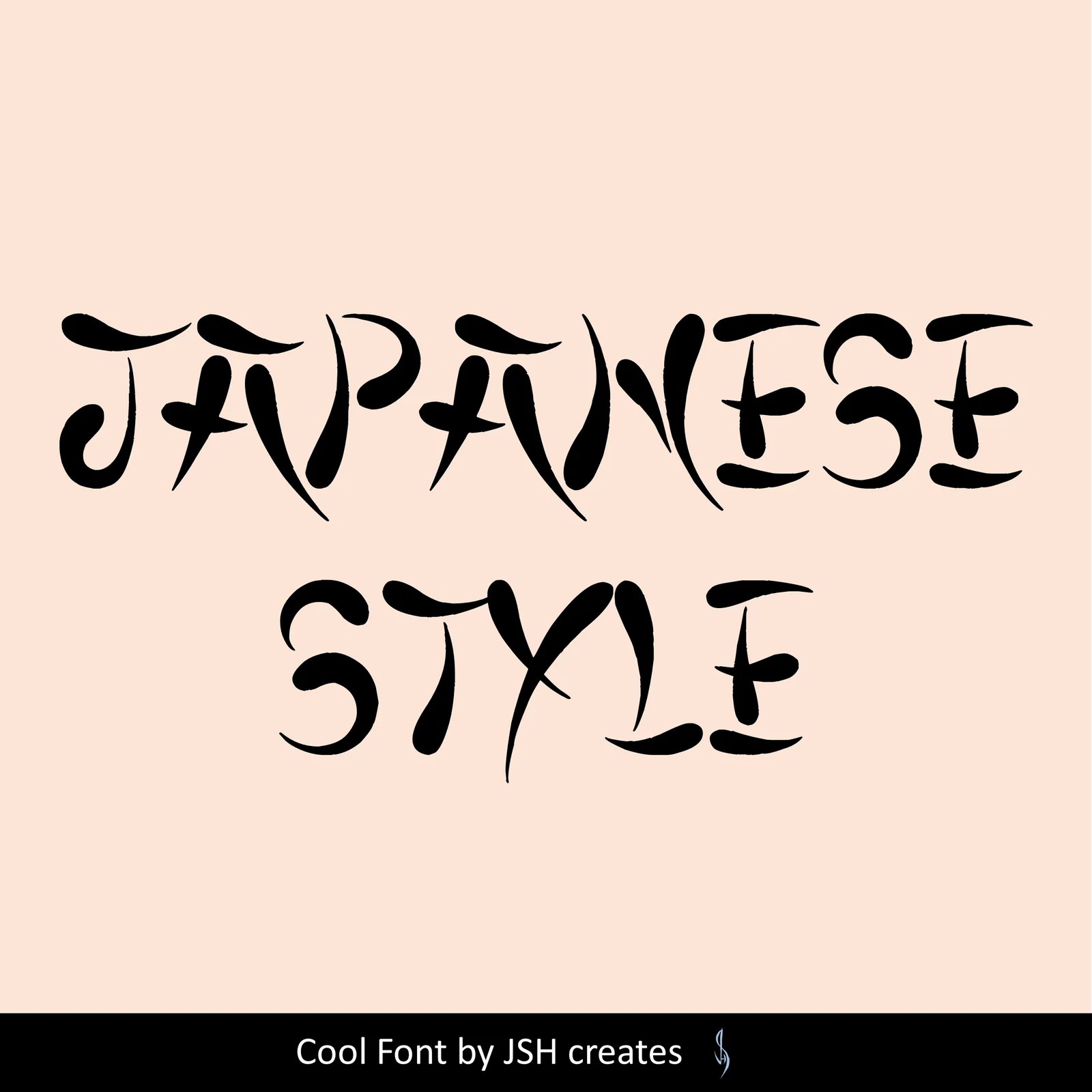 Japanese Style Font