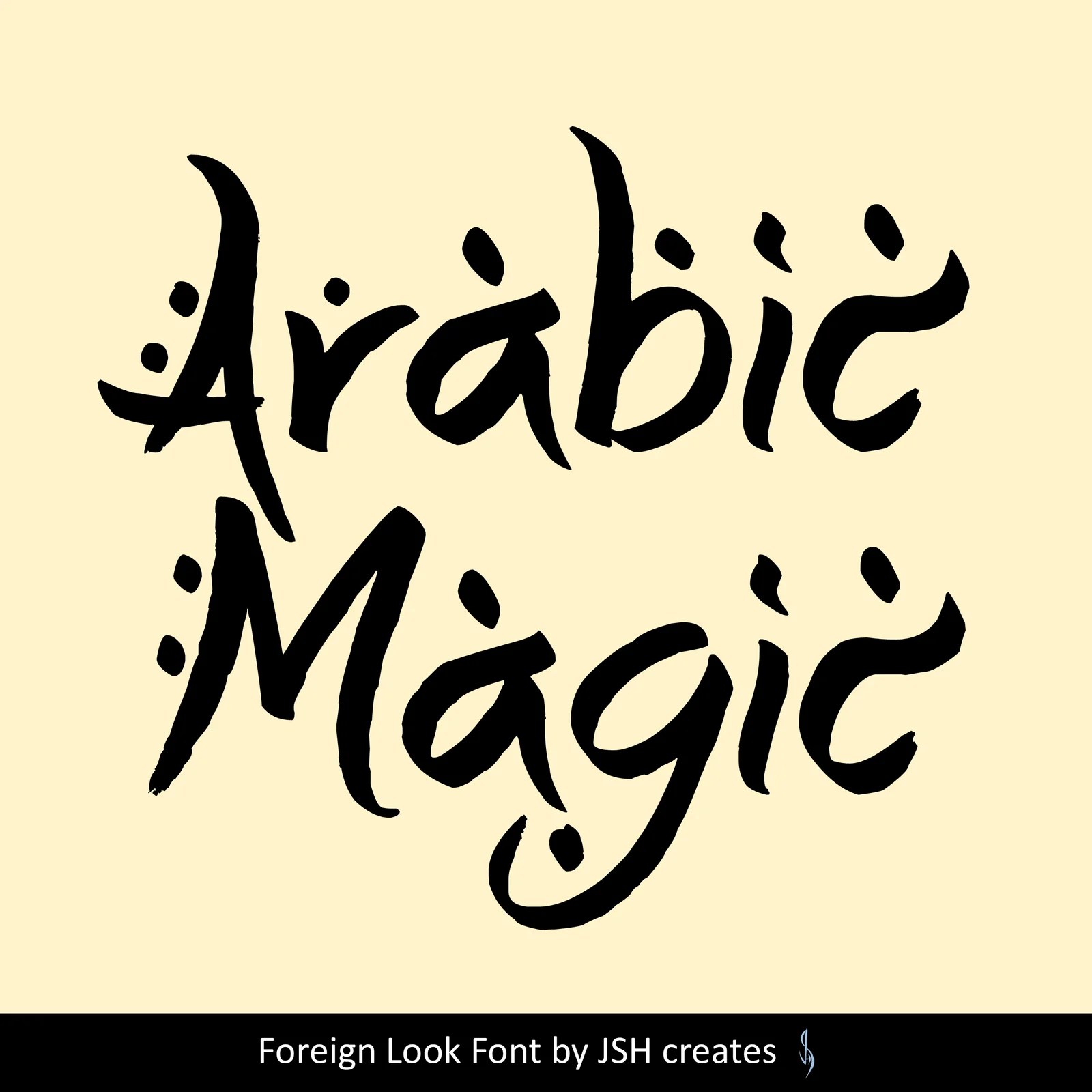 Arabic Magic Font