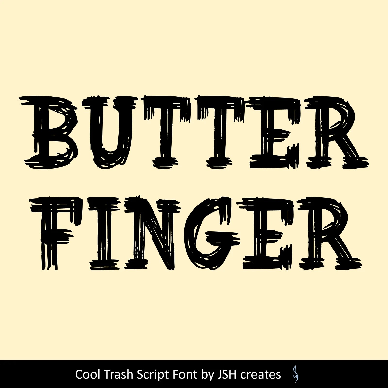 Butter Finger Font
