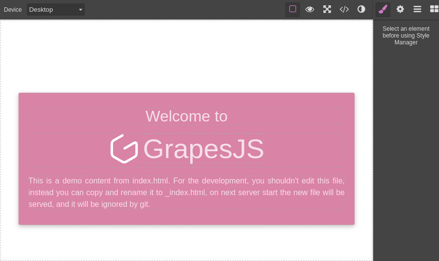 grapesjs tailwind demo JSitor