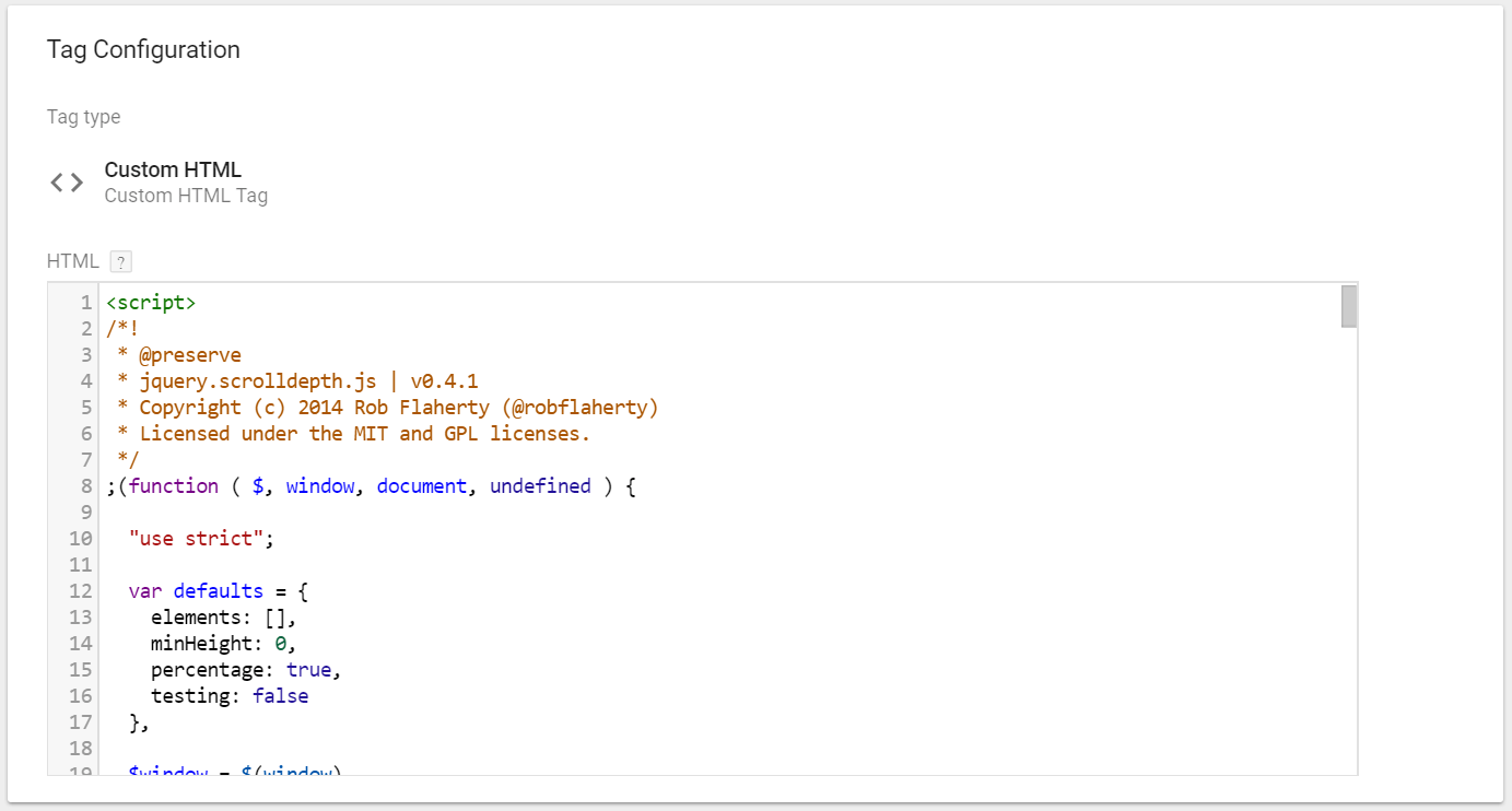 Scroll Depth Tracking Google Tag Manager Implementation with jQuery