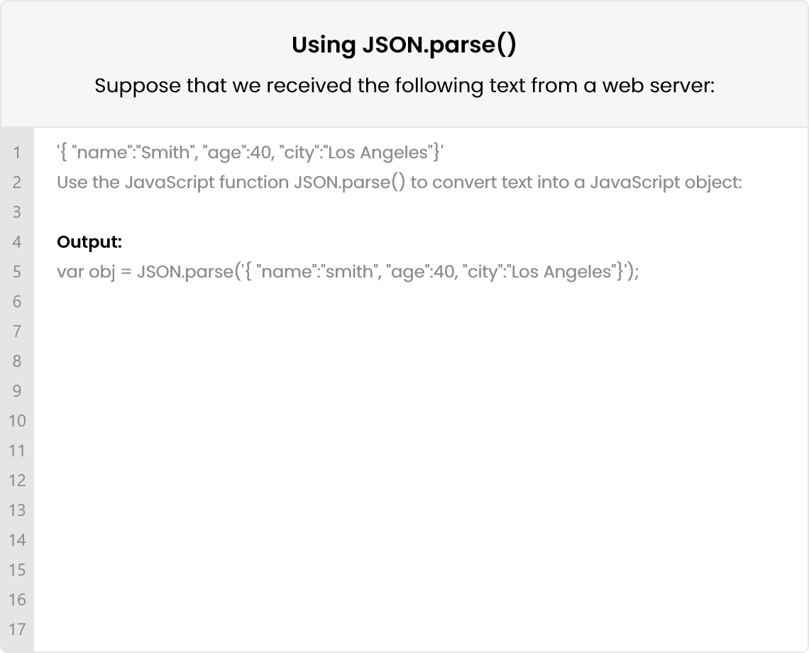 JSON Parser Convert JSON to Strings Online