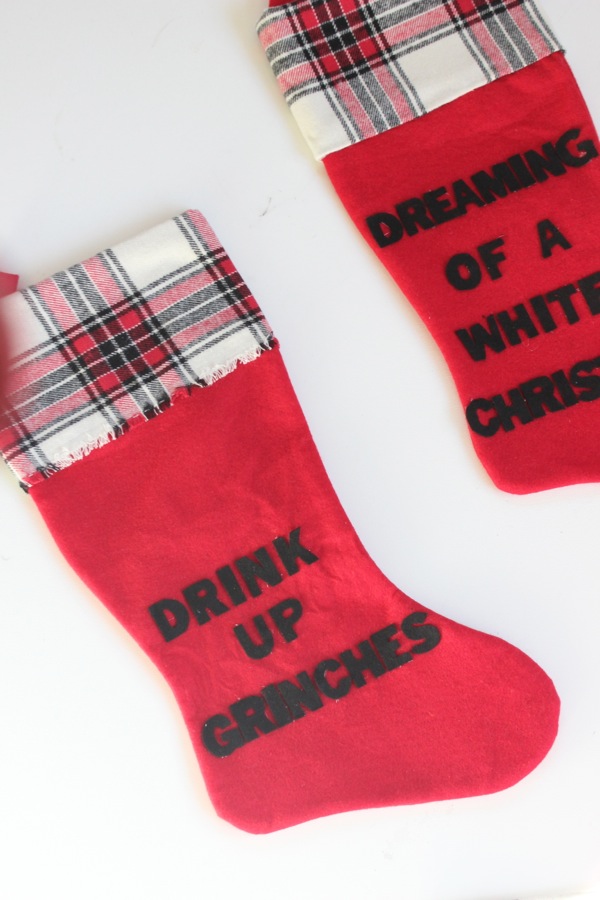 Cheers To A DIY Christmas Stocking With A Wine Spout