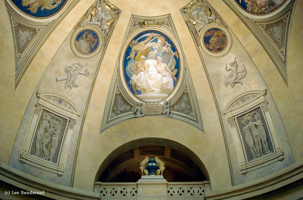 Architecture, Painting and Sculpture Protected by Athena from the