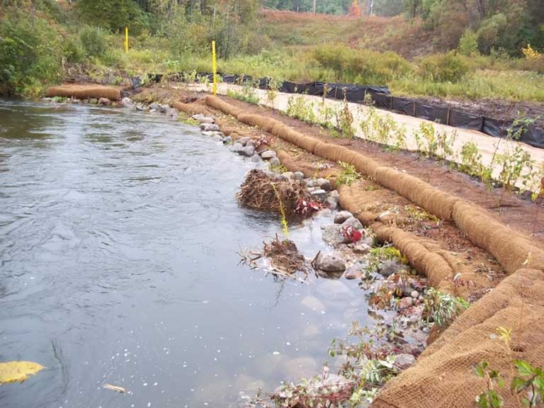 Pipeline Riverbank Restoration Job Site Services