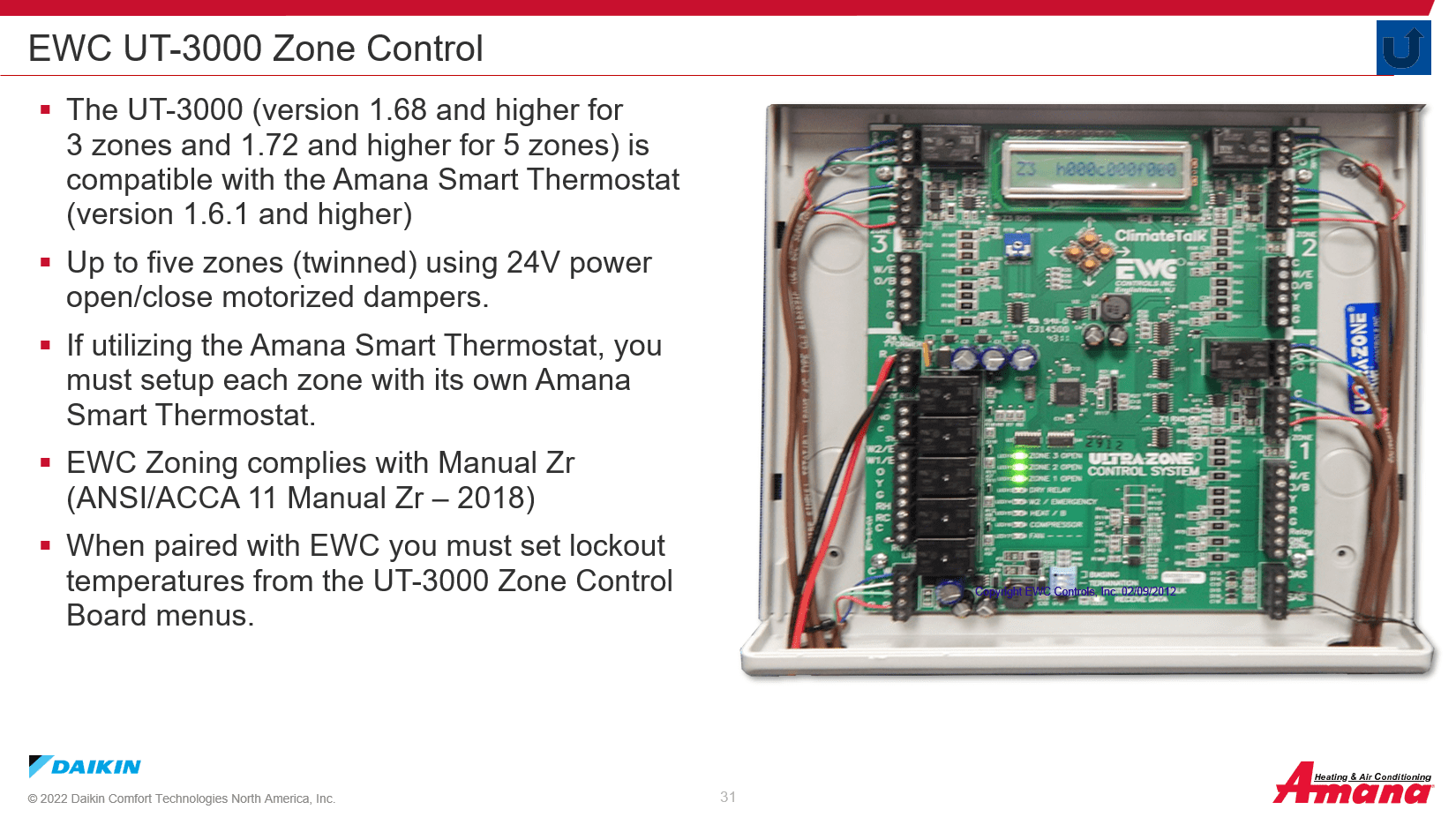 Zoning with Amana S Series Equipment Johnstone Supply