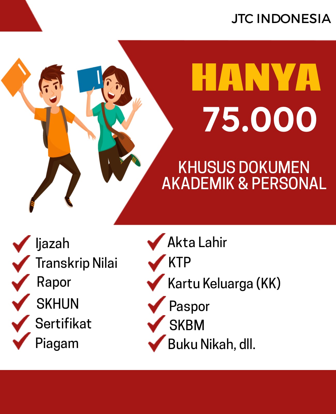 Biaya Terjemah Dokumen Jakarta Translation Center