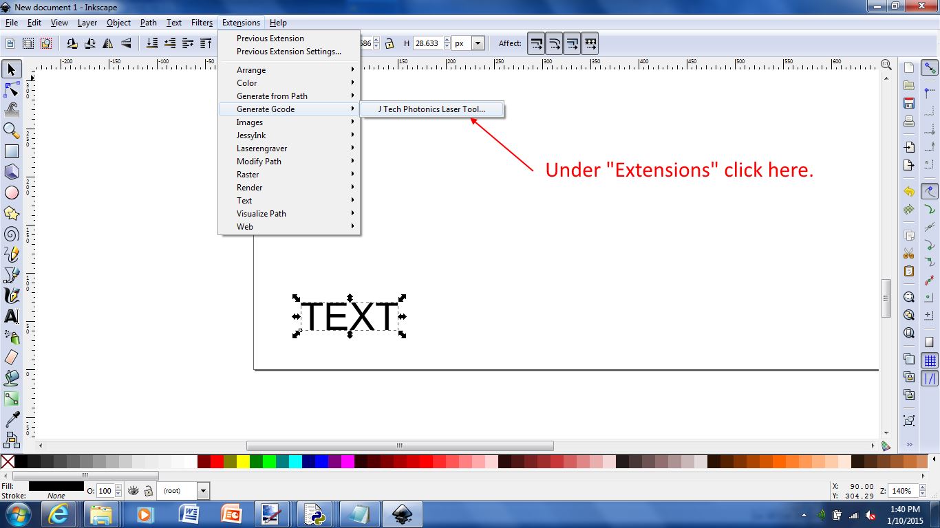 Inkscape extensions gcode tools daxscore