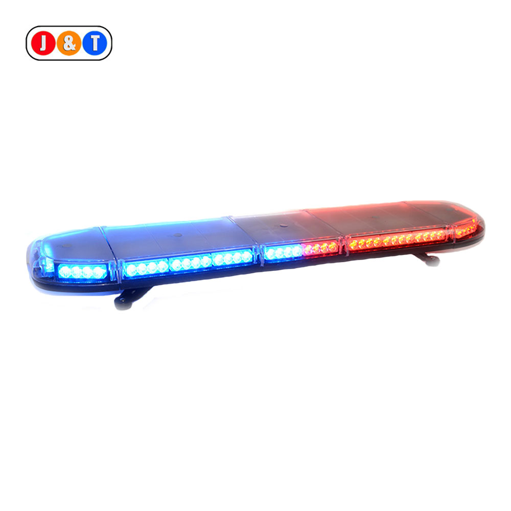 48 Inch Red and Blue Police Strobe Light with Siren