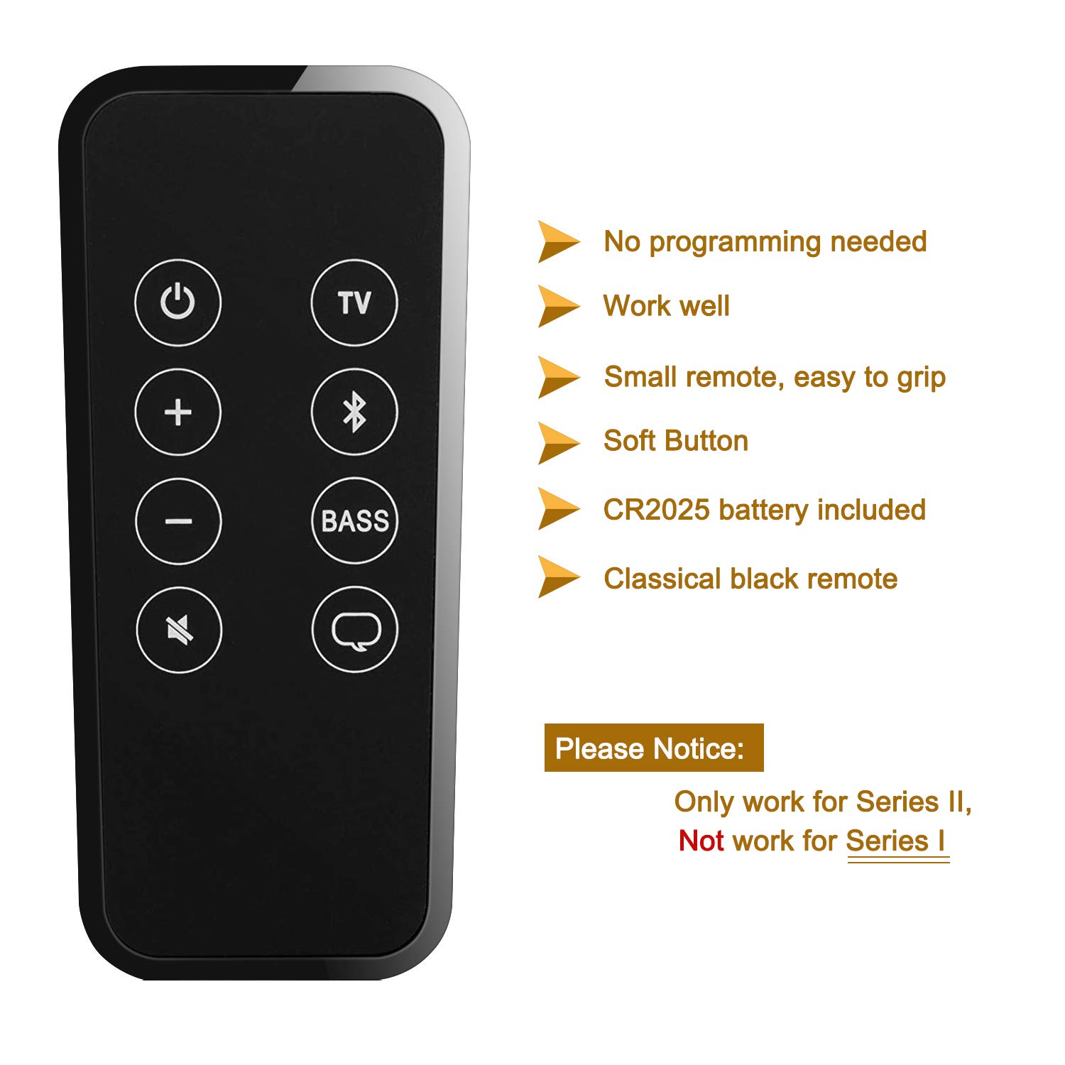 Bose Remote Control for Solo 5 soundbar series II
