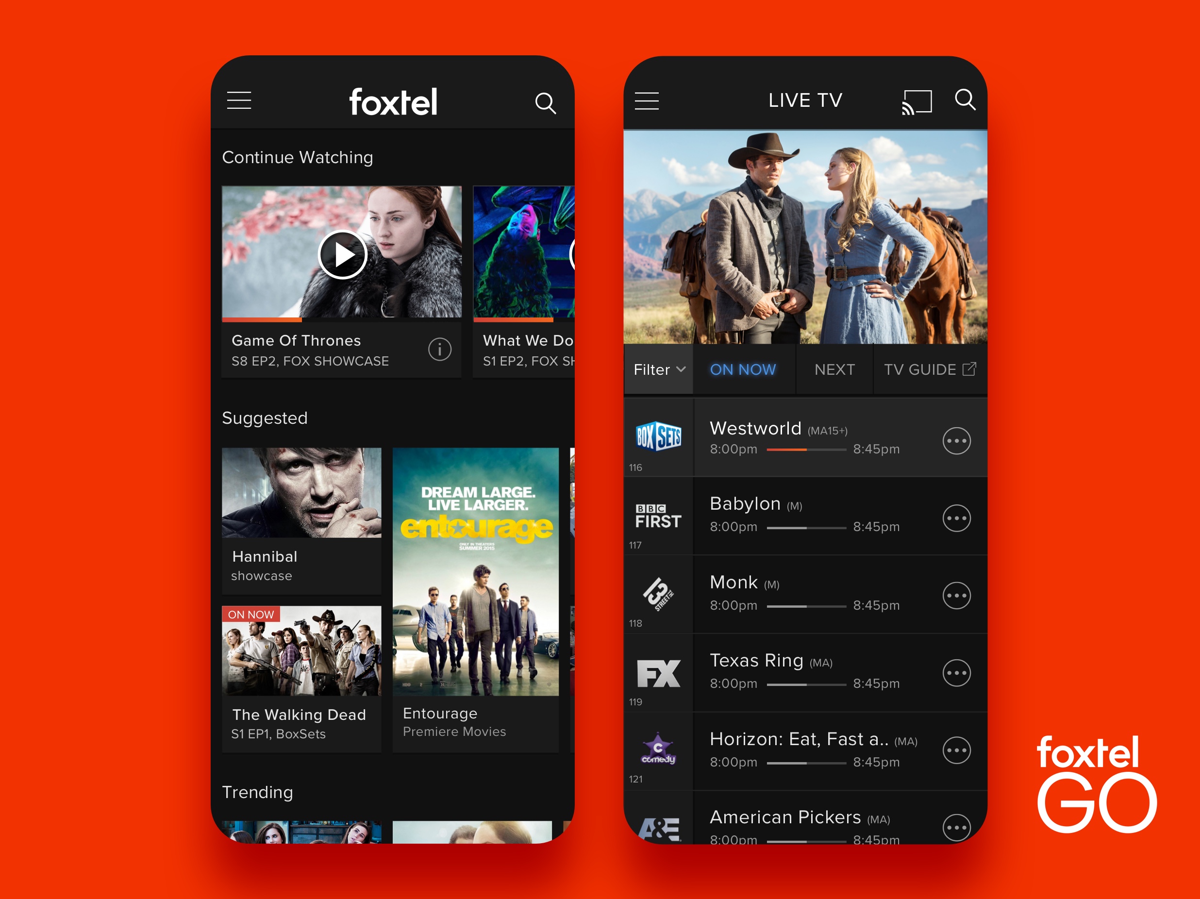 Foxtel Go 2.0 Head of UX/UI Design Juan Cordoba