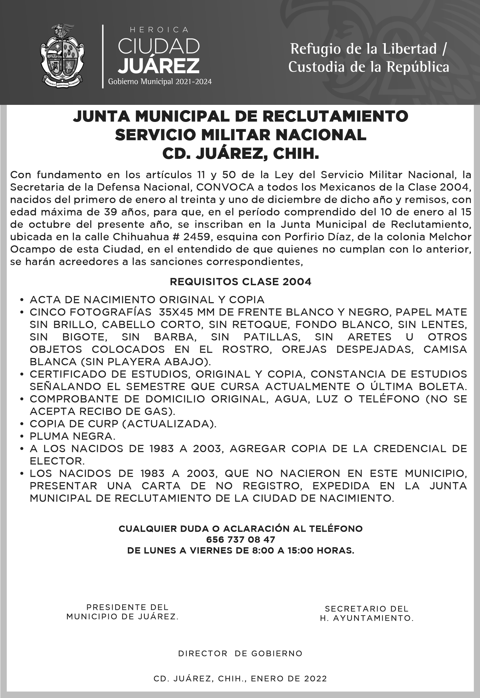 Página Oficial del H. Ayuntamiento de Juárez