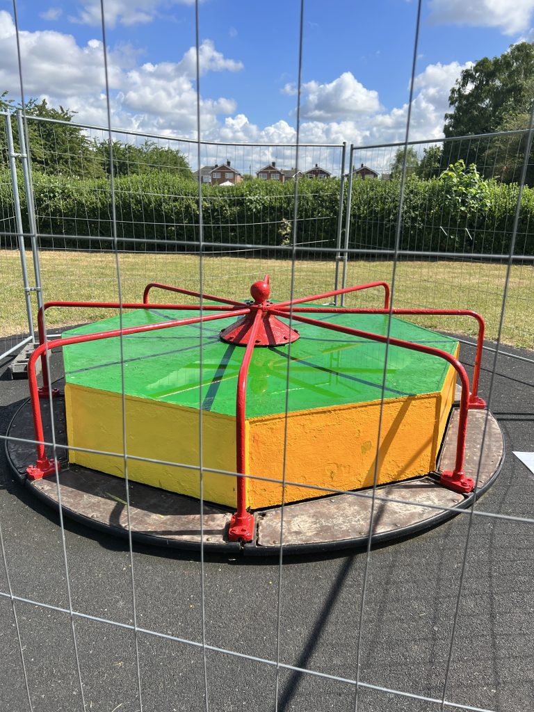 JE&T involved with playground equipment repairs/removal in North
