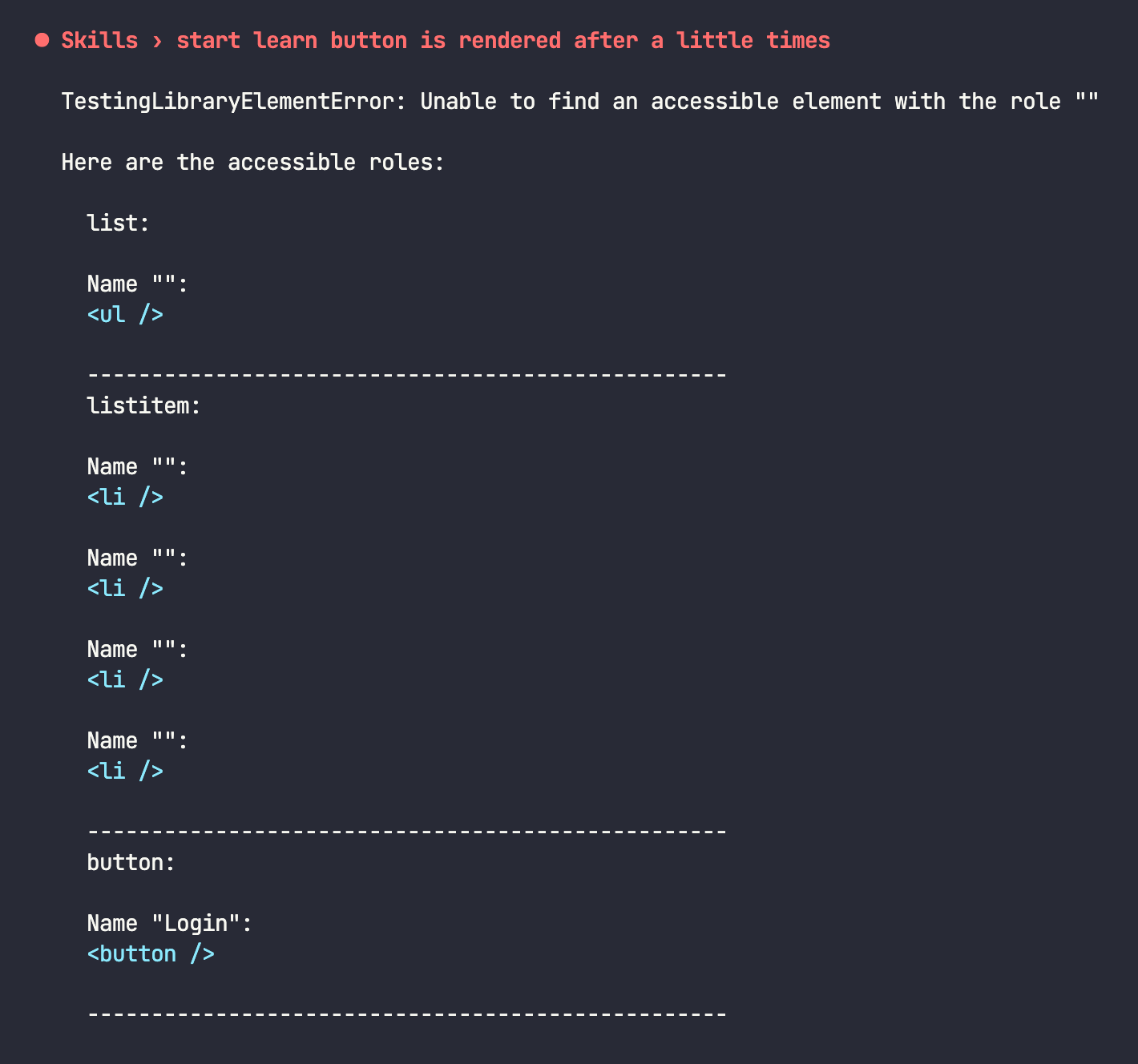 React－Testing PeaNu's Paradise