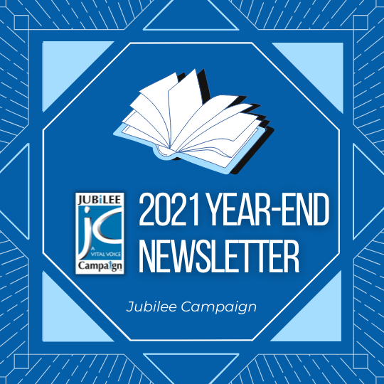 Jubilee Campaign 2021 YearEnd Newsletter Jubilee Campaign USA