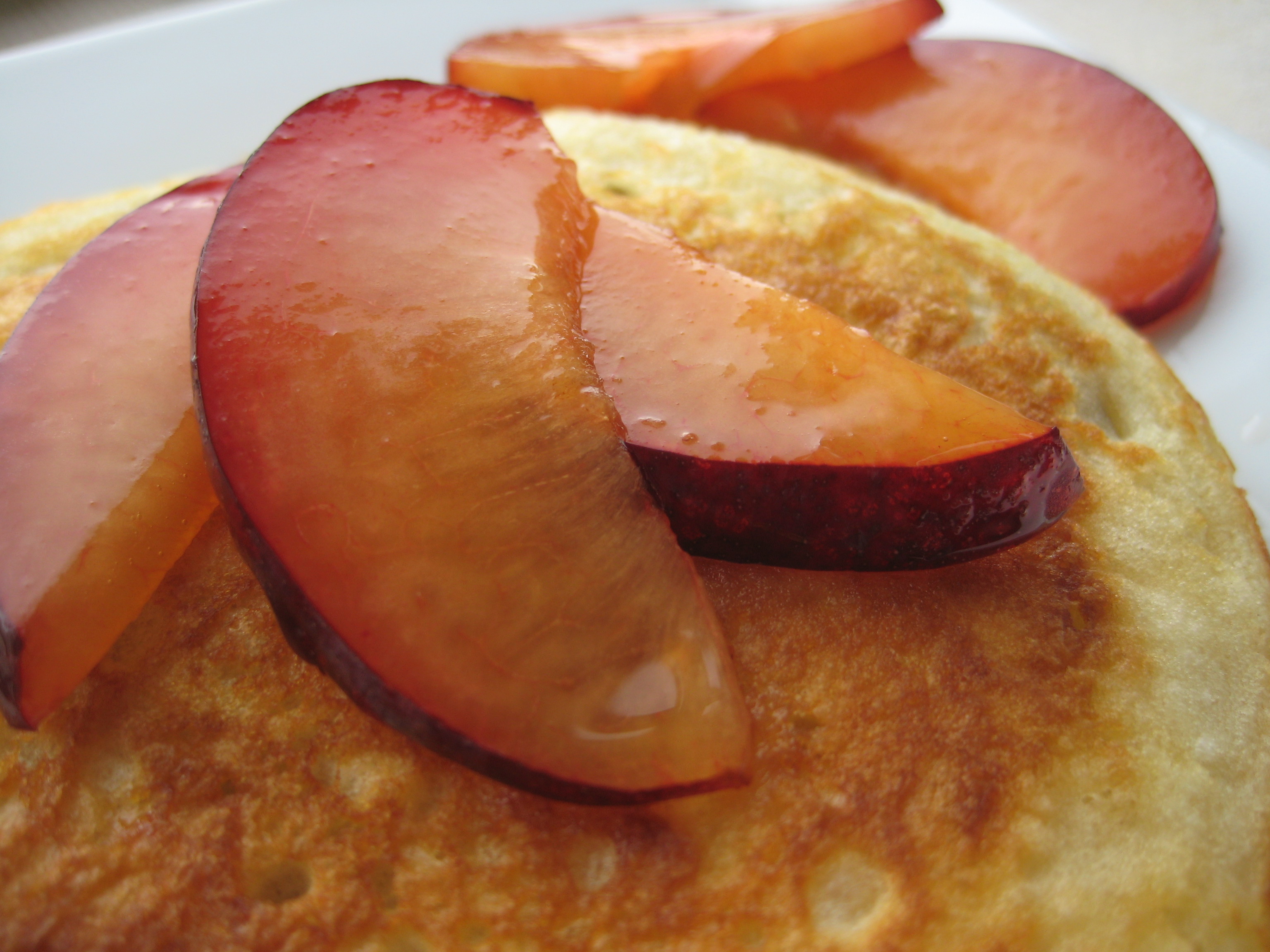 Buttermilk Plum Pancakes