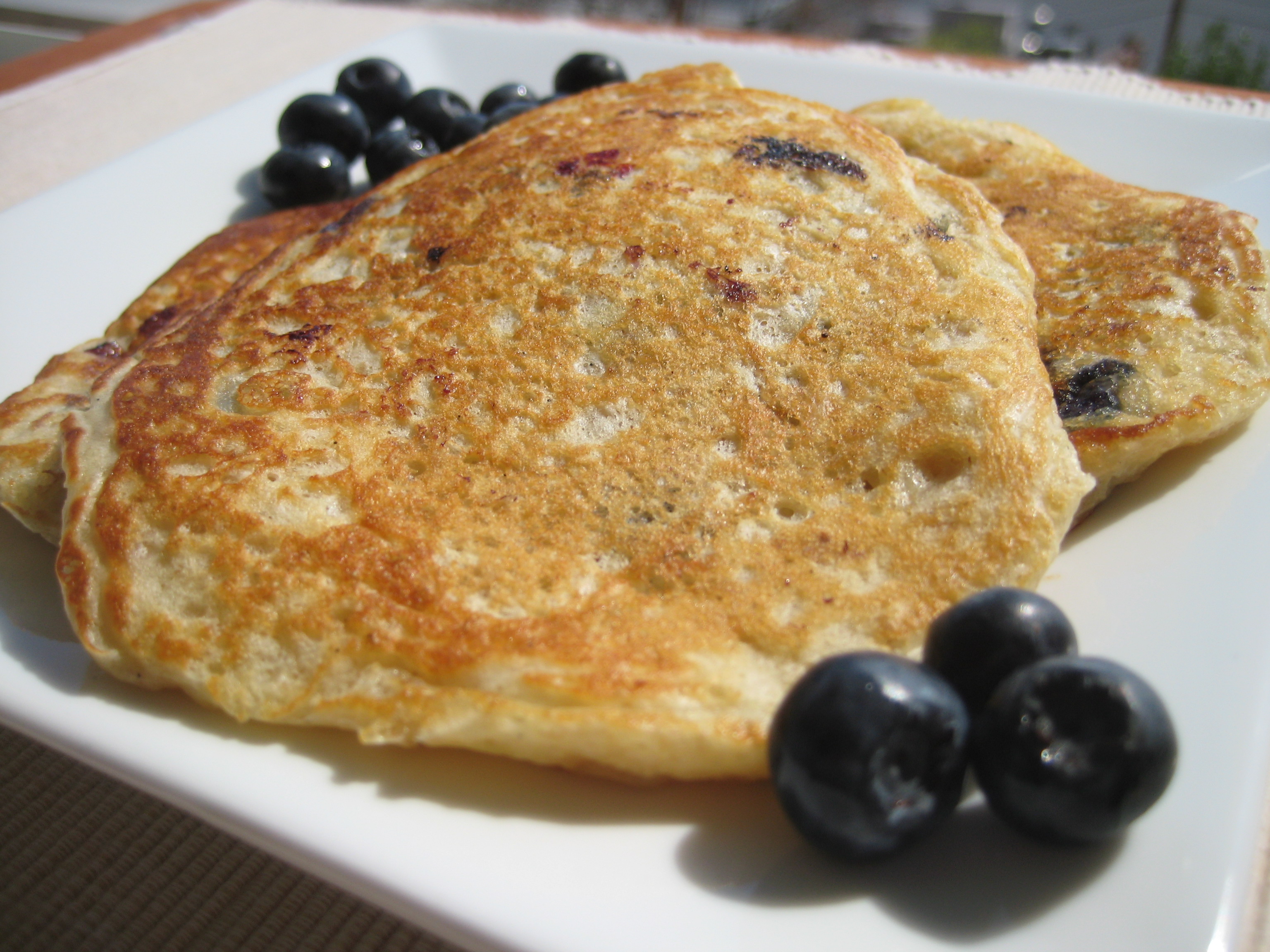 Blueberry Oatmeal Pancakes