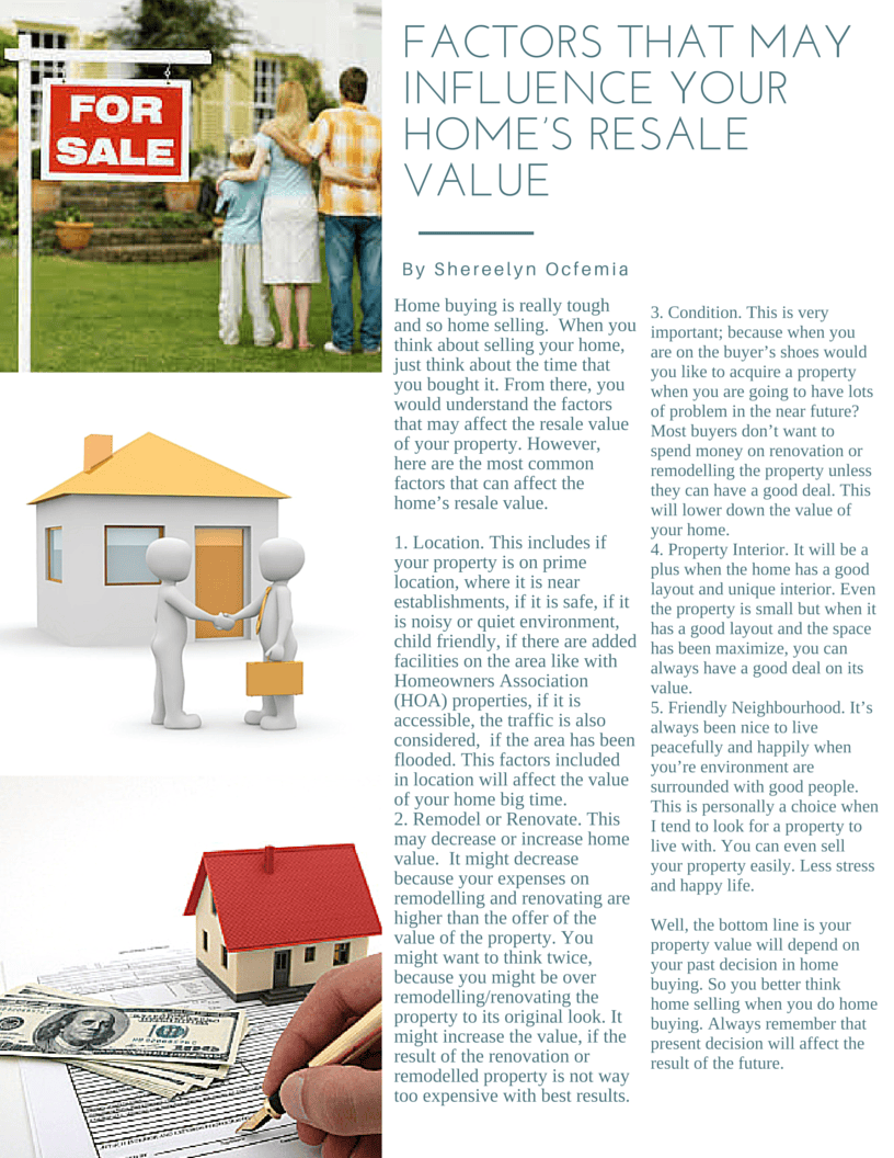 FACTORS THAT MAY INFLUENCE YOUR HOME’S RESALE VALUE judyabbottblog