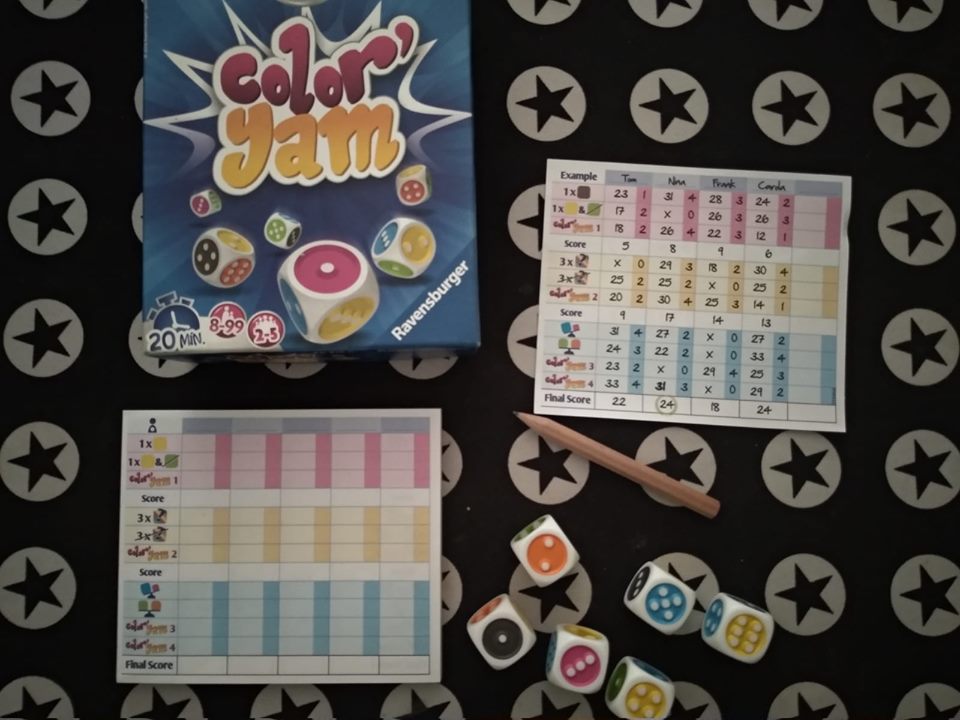 Hoy Jugamos a Color’ Yam Juegos Roll & Write