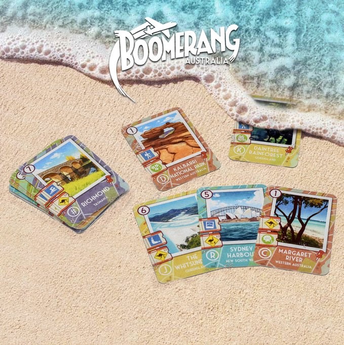 Novedades 2020 Boomerang Australia, Europe and USA Juegos Roll & Write